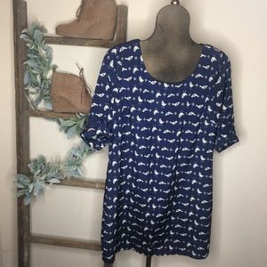 Lily Rose 3/4 Sleeve Bird Dress size large